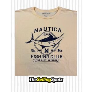 Nautica Fishing Club Graphic T-Shirt Cream US/UK (XL)